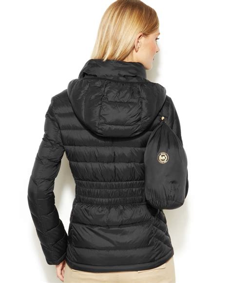 michael kors petite packable puffer|Michael Kors chevron puffer jacket.